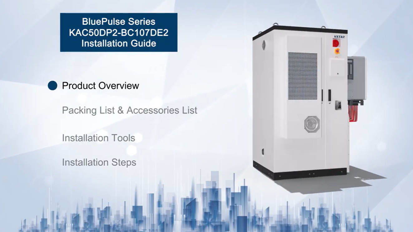 BluePulse System bateryjny z chłodzeniem powietrznym o mocy 20-50 kW / BC70-107 kWh
