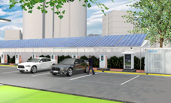 KSTAR dostarcza system PV i magazynowania energii w stacji ładowania pojazdów elektrycznych